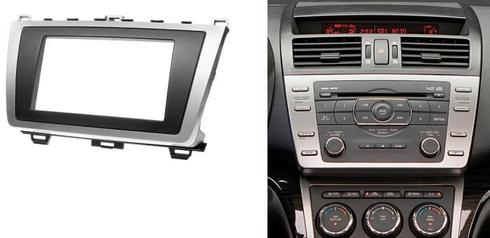 Radio diafragma para doble DIN autoradio en mazda 3 2009-2013