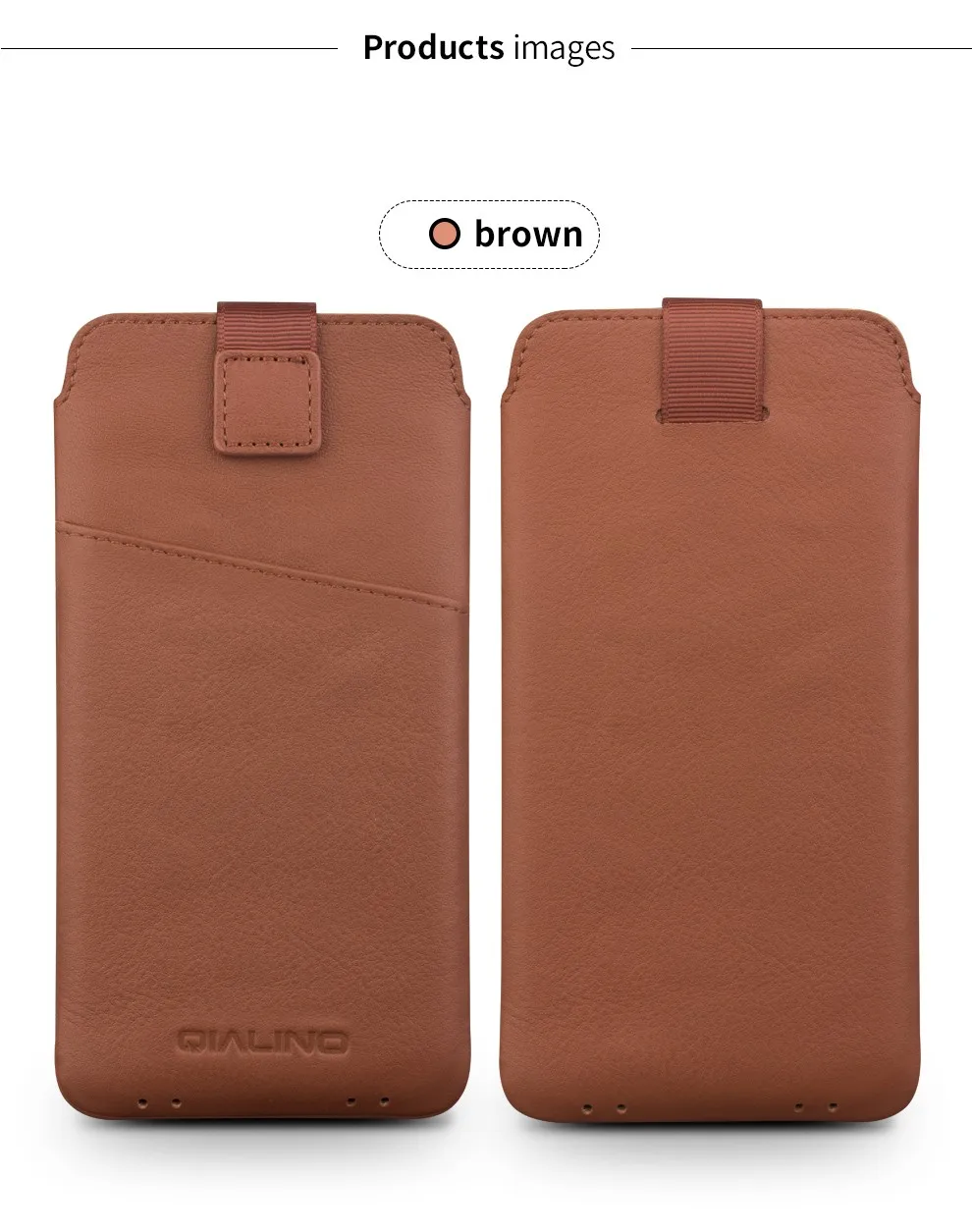 QIALINO new arrival For iphone 6 6s 4.7 Case new case Pouch for iphone 6 plus 6s plus 5.5" Leather with Card Slot Luxury Case lifeproof case iphone 8