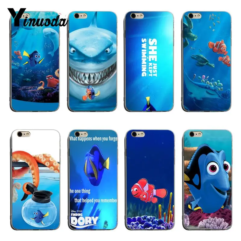 

Yinuoda Finding Nemo Marlin Dory Nem film soft tpu phone case cover For iPhone 8 8plus 7 7plus 6 6splus X XS XR Cover