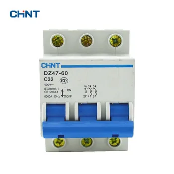 

CHINT DZ47-60 C32 AC230/400V 3P 32A Rated Current 3 Pole Miniature Circuit Breaker