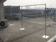 10FT x 20ft широкий хорошее качество свадебные Нержавеющая сталь трубы Свадебные фон стенд с возможностью расширения Rods фон Рамки стенд