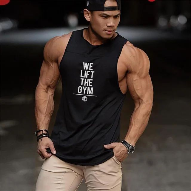 Muscleguys Bodybuilding Clothes Mens Muscle Shirt Gyms Stringer Tank Top Men Vest Fitness Mens