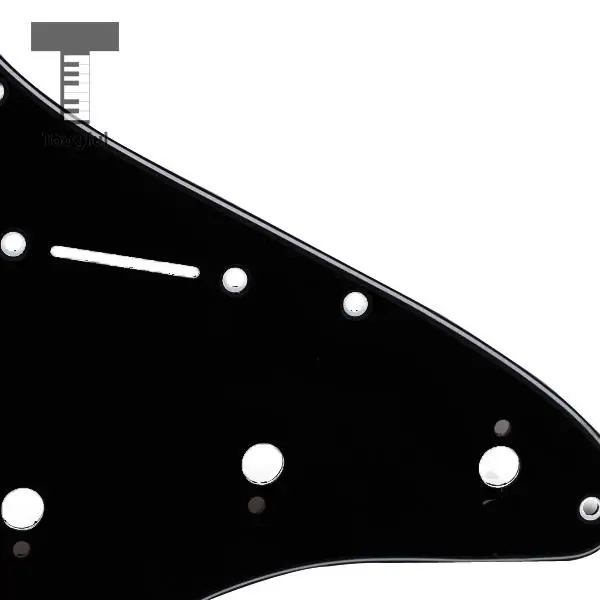 Tooyful Black Pickguard 3 Ply with 11 Screw Holes Hole For Stratocaster Syle Guitar SSH Musical Instrument Accessories 