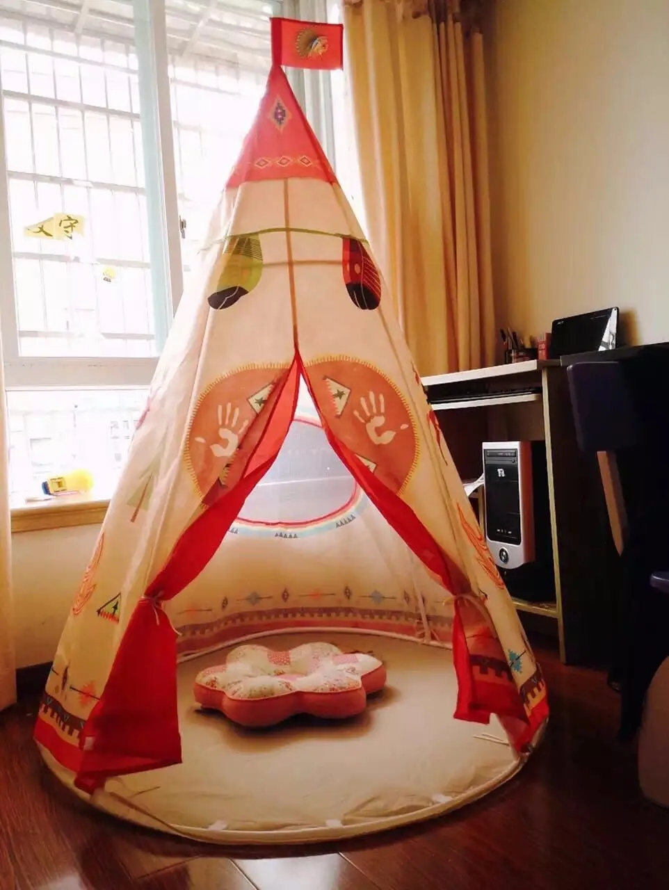 Индийский Игровая палатка принцессы вигвама играть дома Крытый открытый играть палатка для детей играть ролевая игра замок детские
