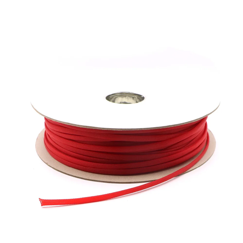 10m/Lot Multicolor 8mm Insulation Lightning Shielding PET Braided Sleeving Cable Braided Sleeve.