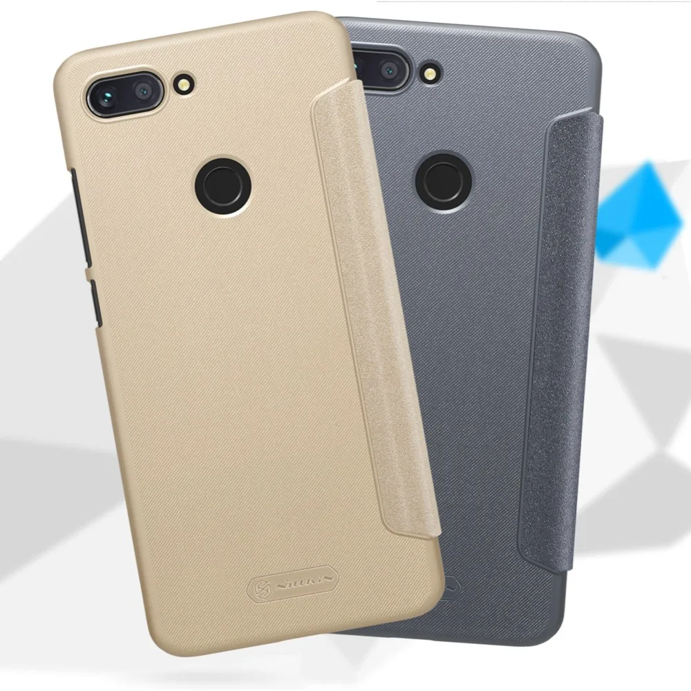 

Leather Flip Case for Xiaomi Mi 8 Lite Case 6.26'' Plain Ultra-thin Nillkin Official Cover for Xiaomi Mi8 8Lite Fundas Capinha
