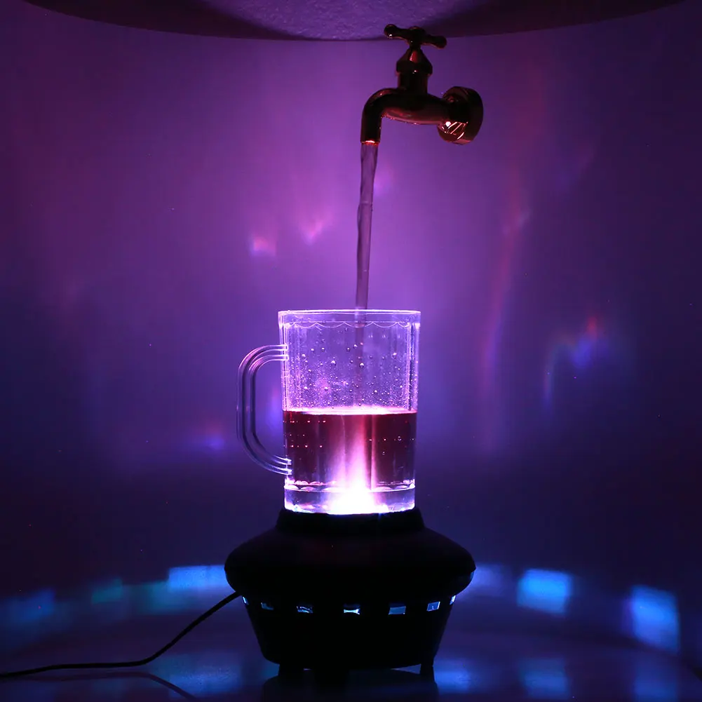 

Injection Molding Durable Suspended Taps Portable Magic Glass Faucet Lamp Practical LED Dorpshipping