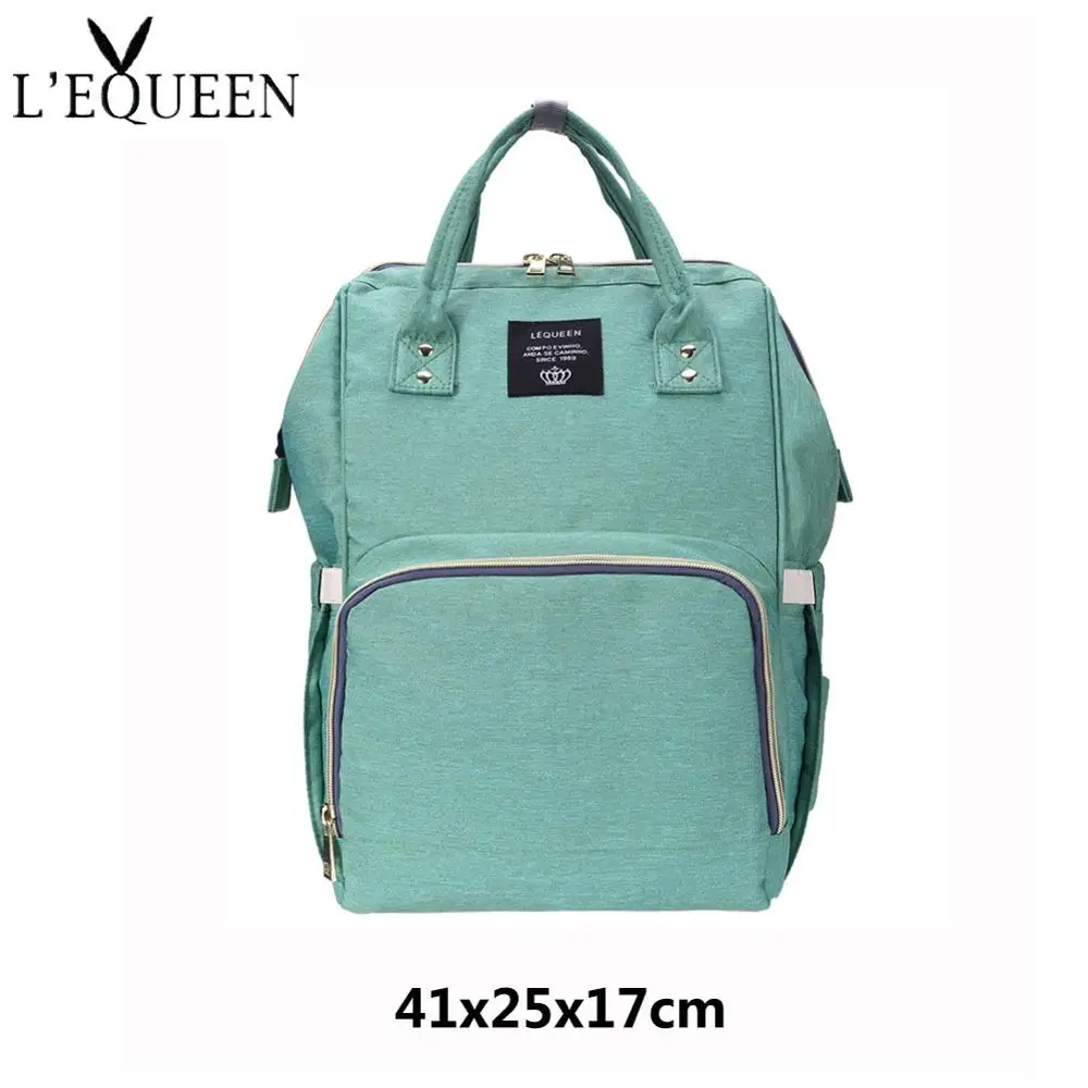 LEQUEEN модная сумка для подгузников для мам, Большая вместительная детская сумка, рюкзак для путешествий, дизайнерская сумка для подгузников для ухода за ребенком - Цвет: 29