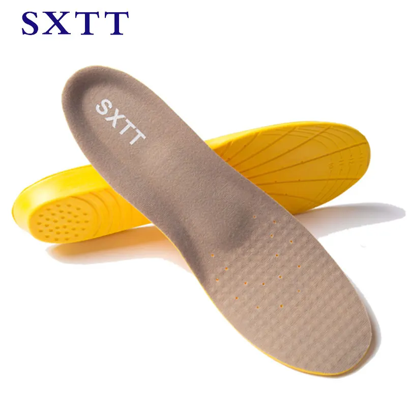 

SXTT Memory Foam Orthopedic insoles Shoe Pad Shock Absorbant Free Size Foot Pad Lift 2-5 cm up For Man and Women