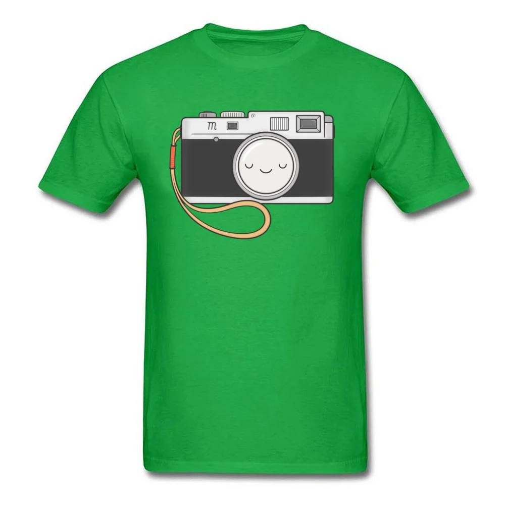 High Quality Men T Shirt Camera Fitness Tight T-shirts Pure Cotton Short Sleeve Normal Tshirts O Neck Wholesale Camera green
