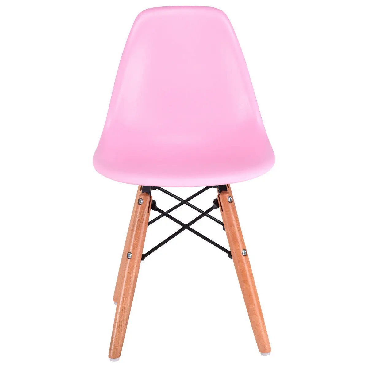 Giantex Pink Kids Dining Side Armless Chair Molded Plastic Seat Wood Legs Children Dining Room Furniture HW56499PI Giantex Pink Kids Dining Side Armless Chair Molded Plastic Seat Wood Legs Children Dining Room Furniture HW56499PI