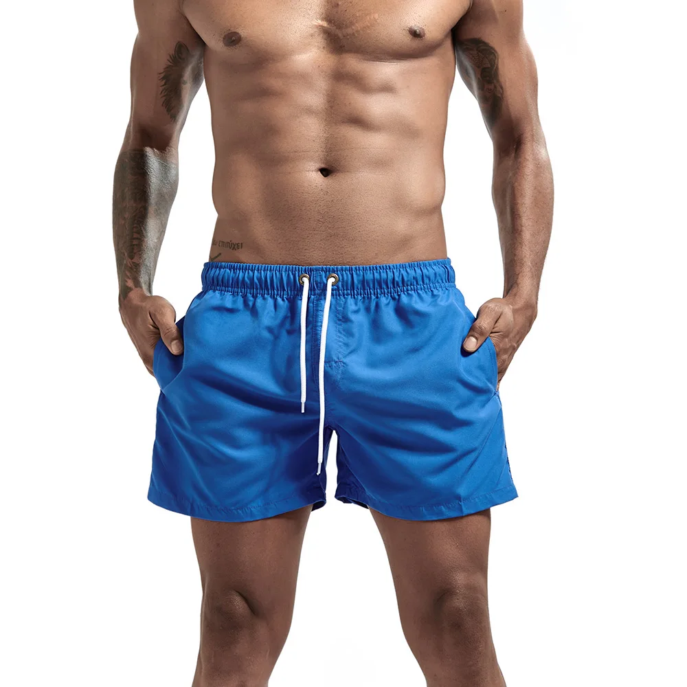 Men's sport running beach Short board pants Hot sell swim trunk pants Quick-drying with pocket male surfing shorts GYM Swimwear