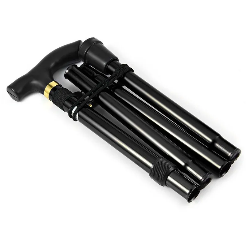walking sticks hiking Foldable easy folding aluminum metal walking bar folding travel rattan outdoor hiking Sticks  #35o18 (7)