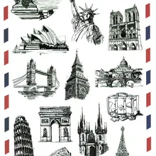 1 шт. Горячая оптом горячие аттракционы наклейки «почтовый штемпель» для коробки ноутбука чемодан Ipad Телефон Персонализированные скины