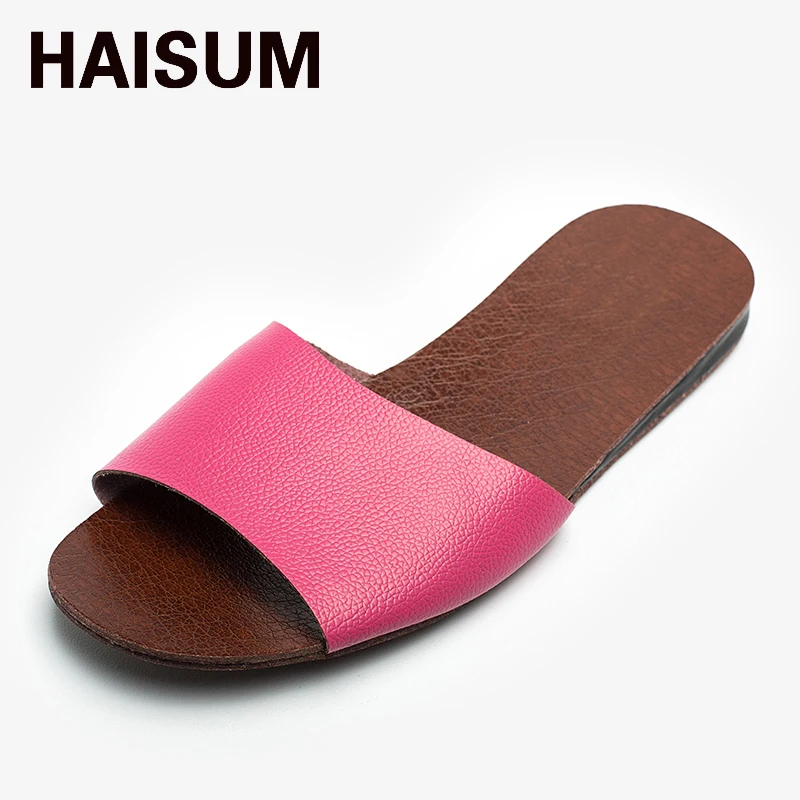 Haisum/мужские летние льняные домашние сандалии на плоской нескользящей подошве с полосками; коллекция года; zapatos hombre Pantufas; H-8821