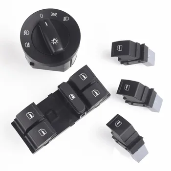 

Car Power Window Button Headlight Switch For VW Jetta MK5 golf 5 6 tiguan passat b6 CC 7L6959855b 1K4959857 1K0941431