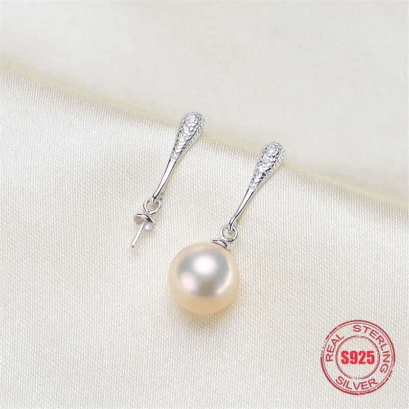 

Genuine S925 Sterling silver Stud Earrings Dangle Earrings Hoop Earrings Blank Base Supplies for DIY Accessories Jewelry Making