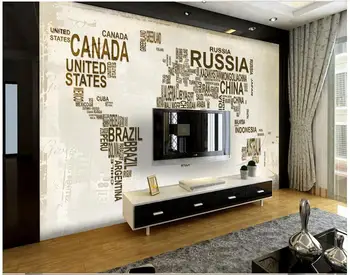 

Custom photo wallpaper 3d wall murals wallpaper Map of Europe type restoring ancient ways TV setting wall paper room wallpaper