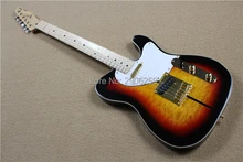 Custom Shop tele guitar vintage sunburst color TL guitar one piece version gold hardware bowlder knobs dog tele guitar retro 3TS