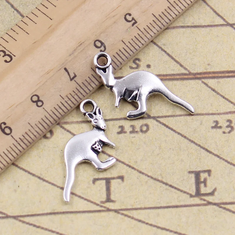

15pcs/lot Charms Australia kangaroo 21x19mm Tibetan Silver Pendants Crafts Making Findings Handmade Antique Jewelry DIY Necklace
