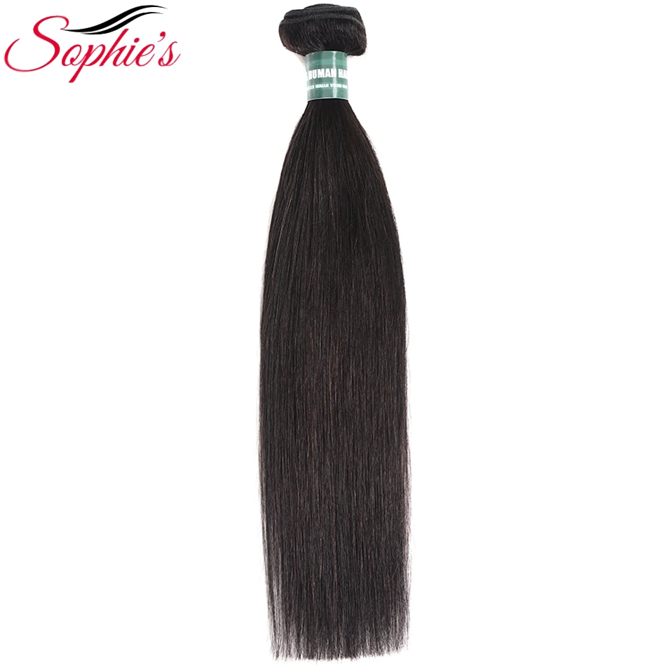 

Sophie's Straight Brazilian Hair Weave Bundles 100% Human Hair 1 Bundle Deals Non Remy Hair Extension 3 or 4 Bundles Can Buy