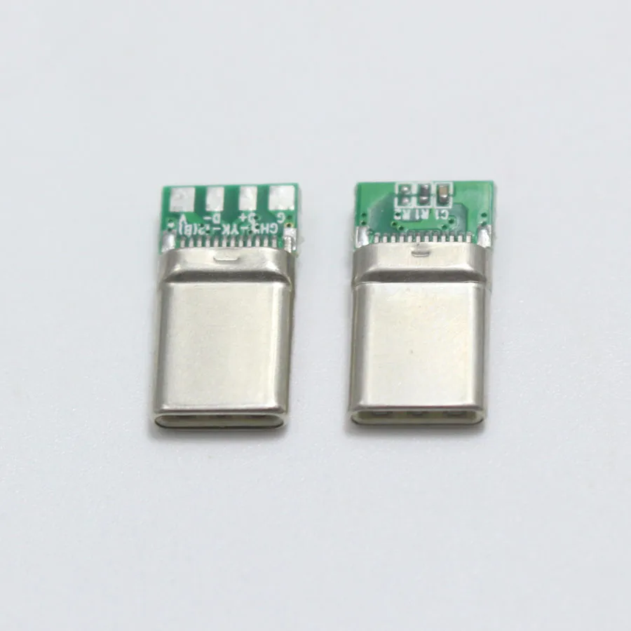 Original 10Set USB 3.1 Type-C to Type C Plug Welding Type Double-Sided Plug for DIY Data Charging Connector for OD 3.0mm2 Cable Gold-Plated Original 10Set USB 3.1 Type-C to Type C Plug Welding Type Double-Sided Plug for DIY Data Charging Connector for OD 3.0mm2 Cable Gold-Plated