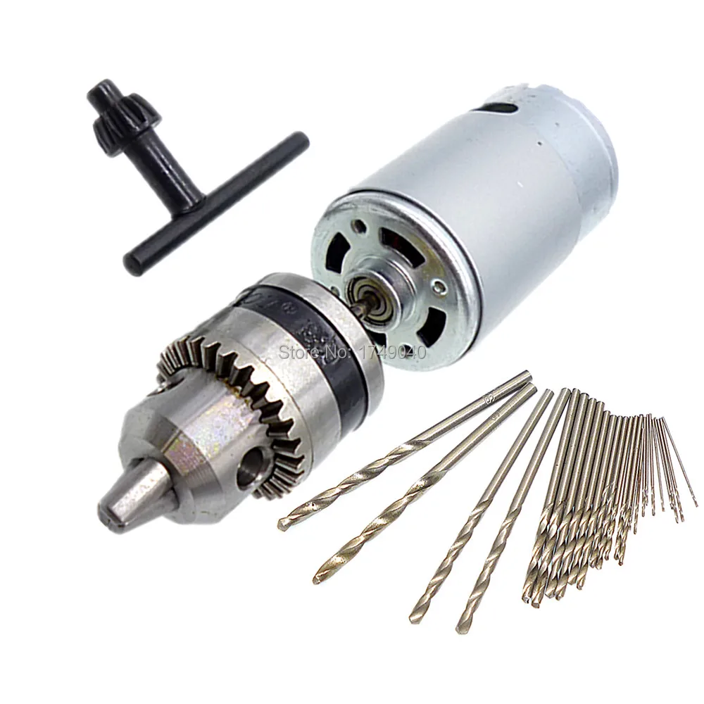 555 Motor 6V 15V B10 0.6 6mm Geared Tapered Keyed Drill Chuck 3.17mm