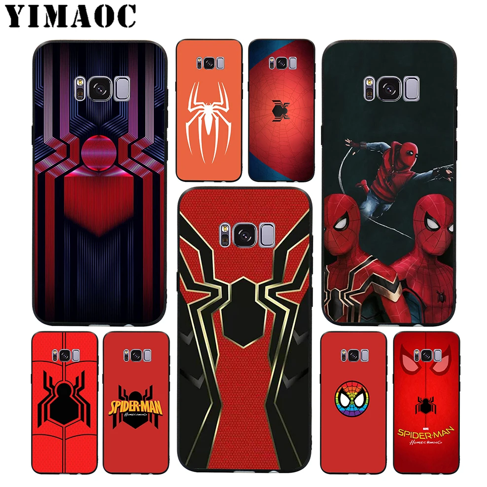 

YIMAOC Spiderman Homecoming Soft Case for Samsung Galaxy S10 S10e S9 S8 A6 Plus S7 S6 Edge A7 A5 A3 J6 Note 9 8