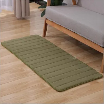 

80*160CM Memory Cotton Slow Rebound Cushions Bathroom Kitchen Door Water Intake Non-slip Door Mat Bedroom Bedside Carpet
