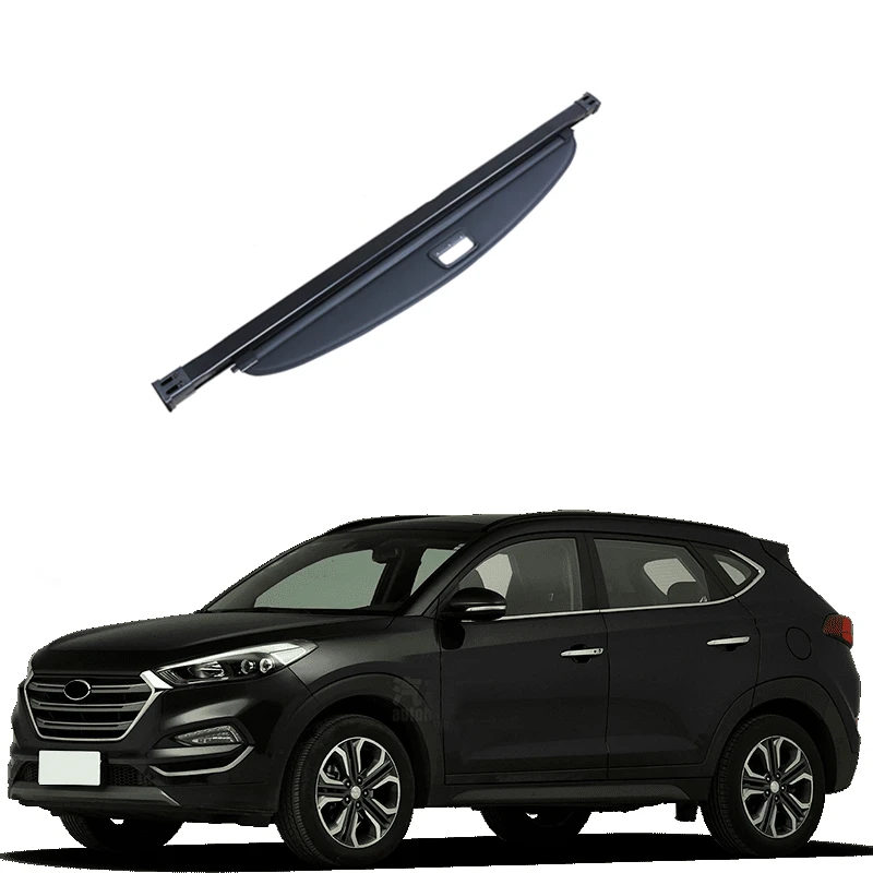 

Car Cargo Cover Security Shield Black Rear Trunk Cargo Cover Shade For Hyundai Tucson 2016 2017 2018 Car Styling Accessories