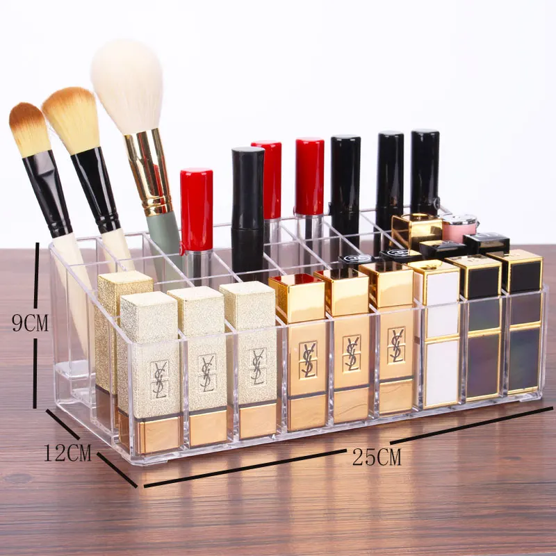 Dust-proof Acrylic lipstick Cosmetic Storage Box Visible Desktop Eyebrow Pencil Brush Makeup Stand Display Sundries Organizer Dust-proof Acrylic lipstick Cosmetic Storage Box Visible Desktop Eyebrow Pencil Brush Makeup Stand Display Sundries Organizer