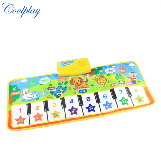 71x28cm Baby Musical Carpet Music Mat Funny Animal Voice Singing Playing Music Piano Early Educational Learning Toys for Kids 6