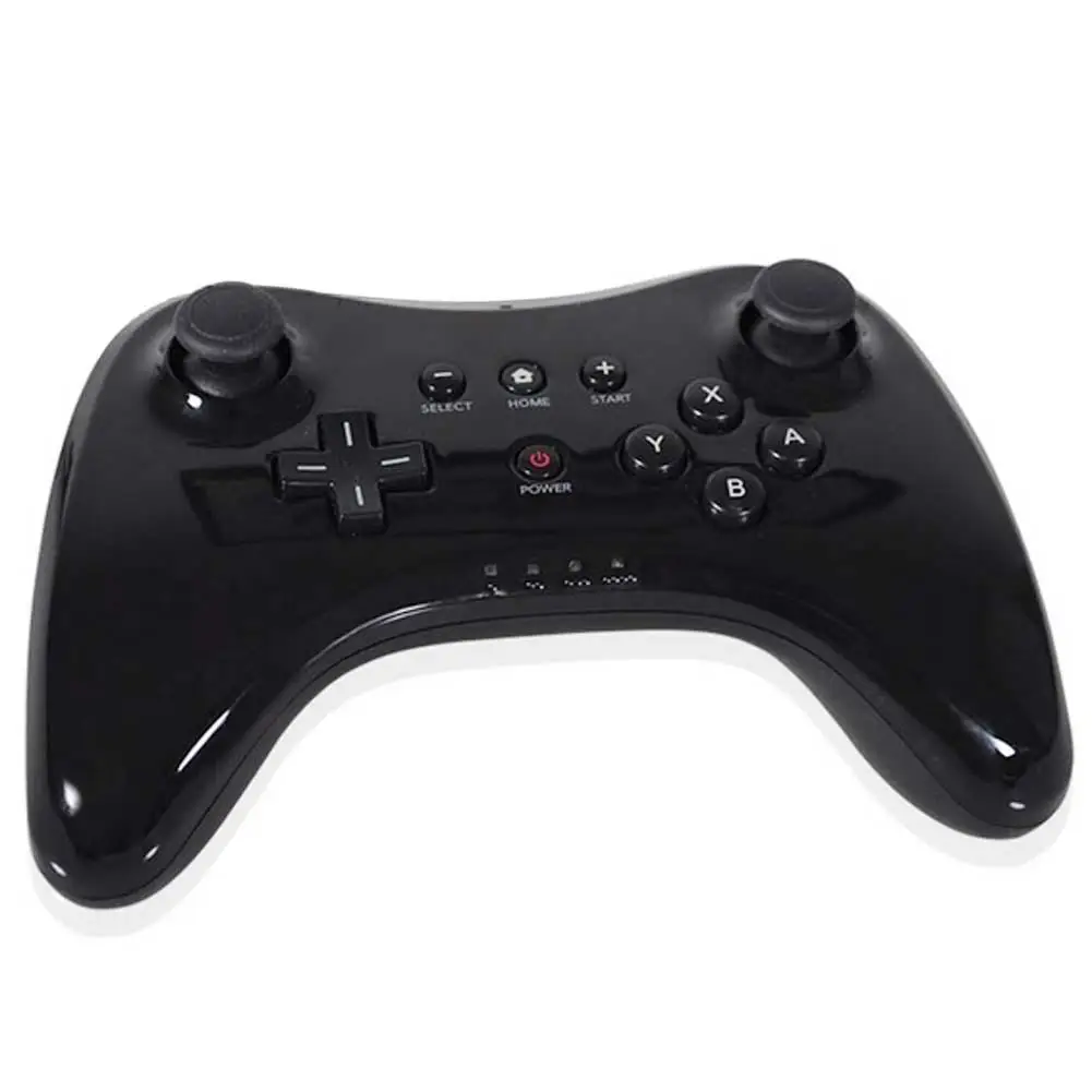 Classic Dual Analog Bluetooth Wireless Remote Controller USB U Pro Game Gaming Gamepad for Nintendo Wii U Black Wholsale black classic wired controller gamepad for nintendo wii wii u retail packed