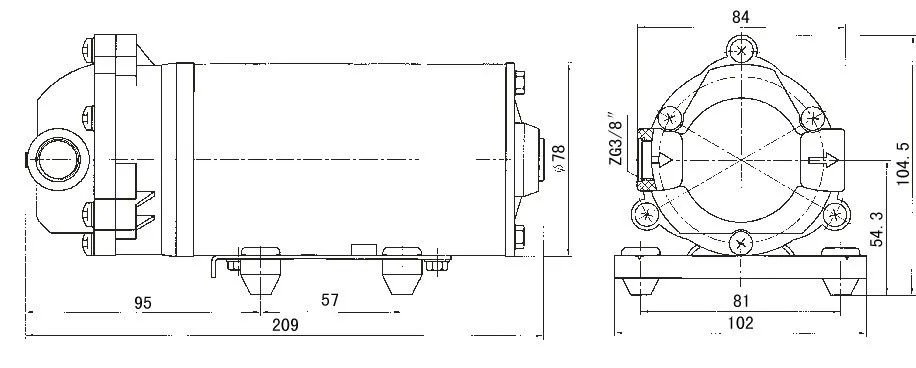 Китай поставщик DP-130 24 v Мембранный бустерный насос