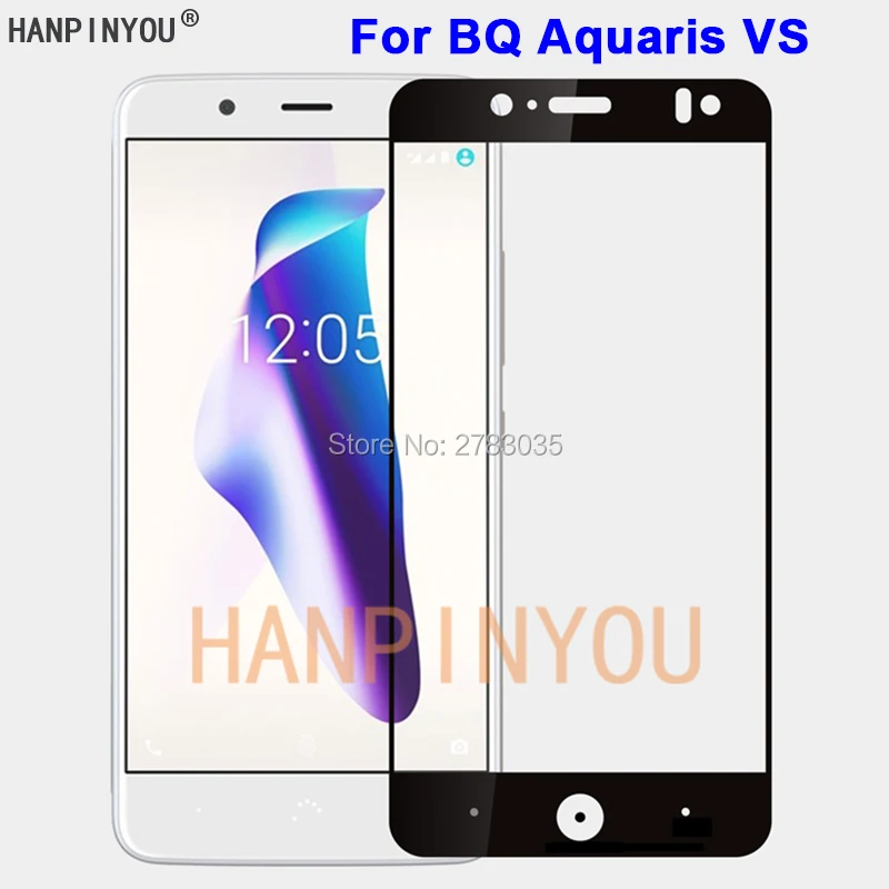 Для BQ Aquaris против 5 2 &quotНовый 9 H твердость 2.5D полное покрытие закаленное Стекло