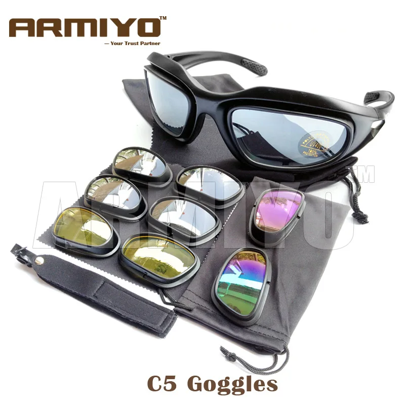 

Armiyo C5 Windproof Polarized Goggles Hunting Camping Hiking Cycling Fishing Sunglasses UV400 Sun Glasses Eye Protective Eyewear