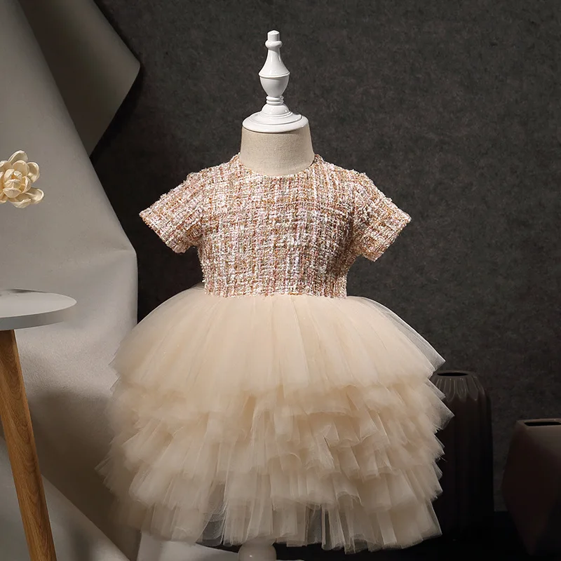 

Baby Girls Mesh Princess Dress Cute Vestidos Tutu Dresses Toddler Kids Robe Fille Summer Clothes Autumn Party Birthday Gift