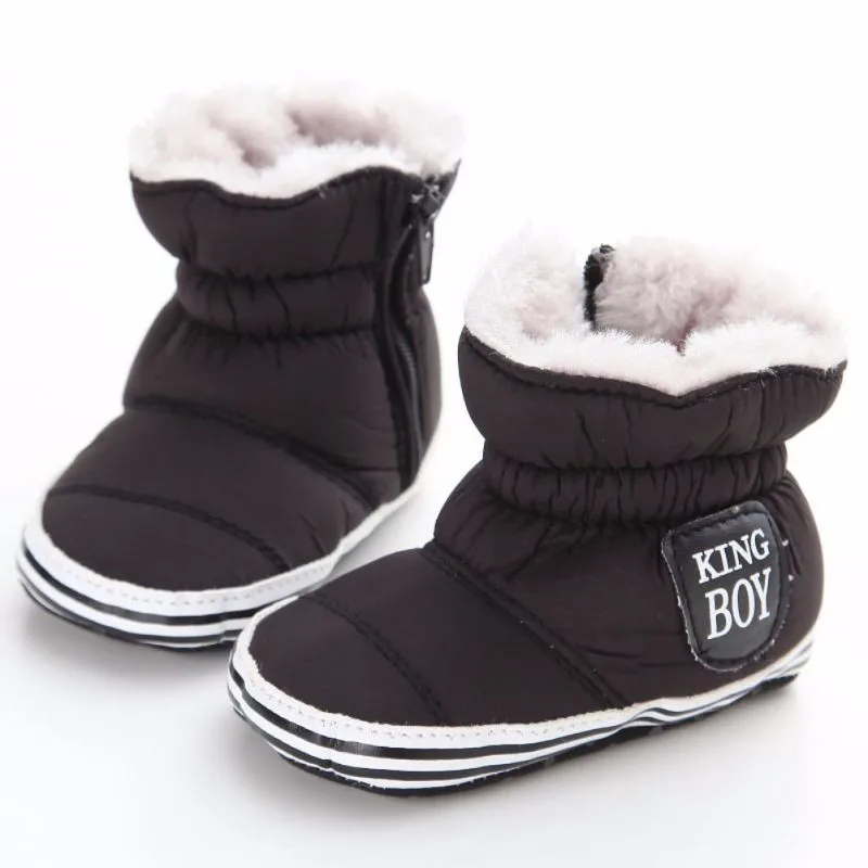 Зимняя детская обувь; теплые зимние ботинки; Теплая обувь; брендовые хлопковые ботинки для малышей; Новинка