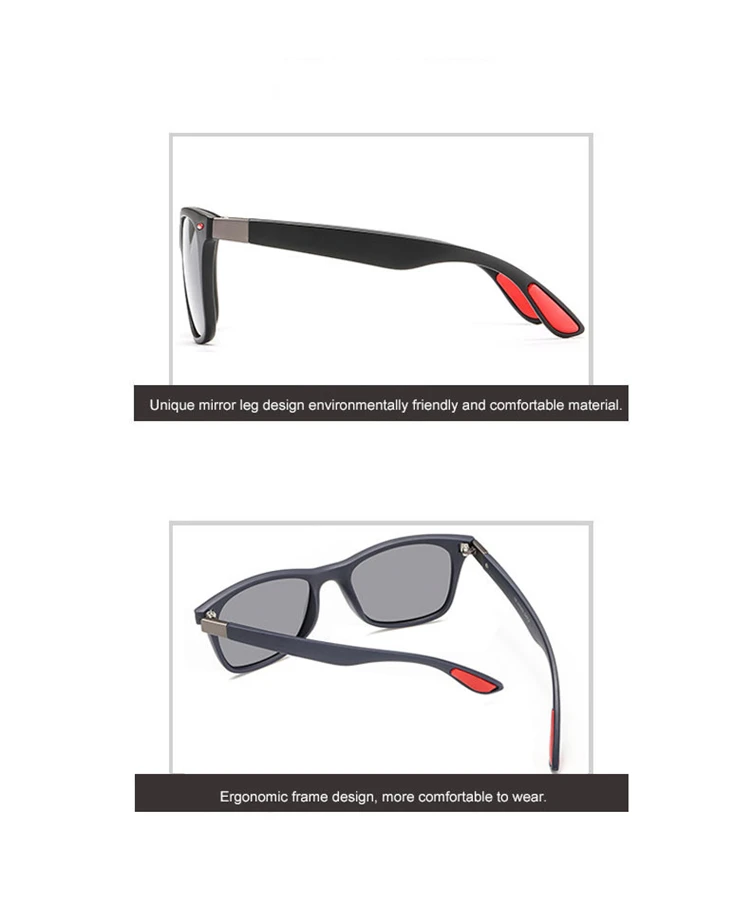 2019 New Square Polarized Sunglasses Men Women Brand Designer Vintage Driving Goggle Rivet Mirror Male Sun Glasses UV400 (7)