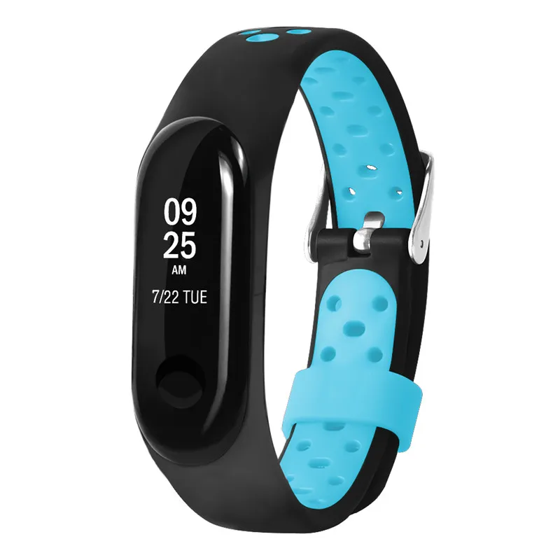 Ремешок металлический для Xiaomi Mi Band 3 браслет с регулируемой застежкой