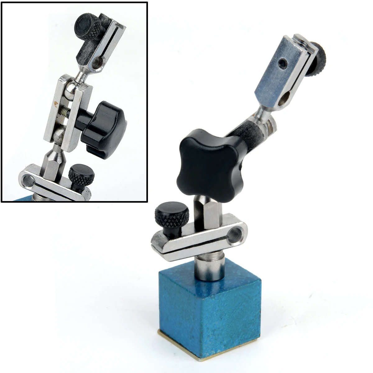 1pc 215mm Flexible Level Dial Test Gauge Indicator Rotary Magnetic Stand Base Holder Mayitr Measurement Tools For Metalwork