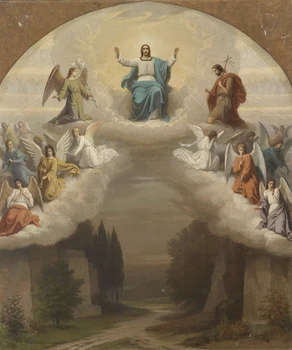 

free shipping classical religious figure angel Jesus heaven god canvas prints oil painting on canvas wall art decoration picture