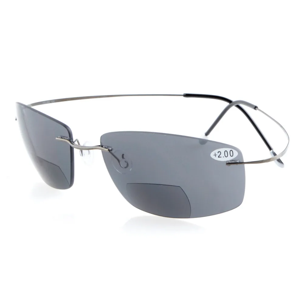 S1504 ПК-бифокальный Eyekepper Титан оправы UV400 поликарбонатные линзы бифокальные солнечные очки бифокальный солнцезащитные очки+ 1,0/1,5/2,0/2,5/3,0