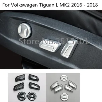 

Car Styling Seat Adjustment Knob Button Switch Trim Hoods 6pcs For Volkswagen VW Tiguan L TiguanL MK2 2016 2017 2018 2019 2020