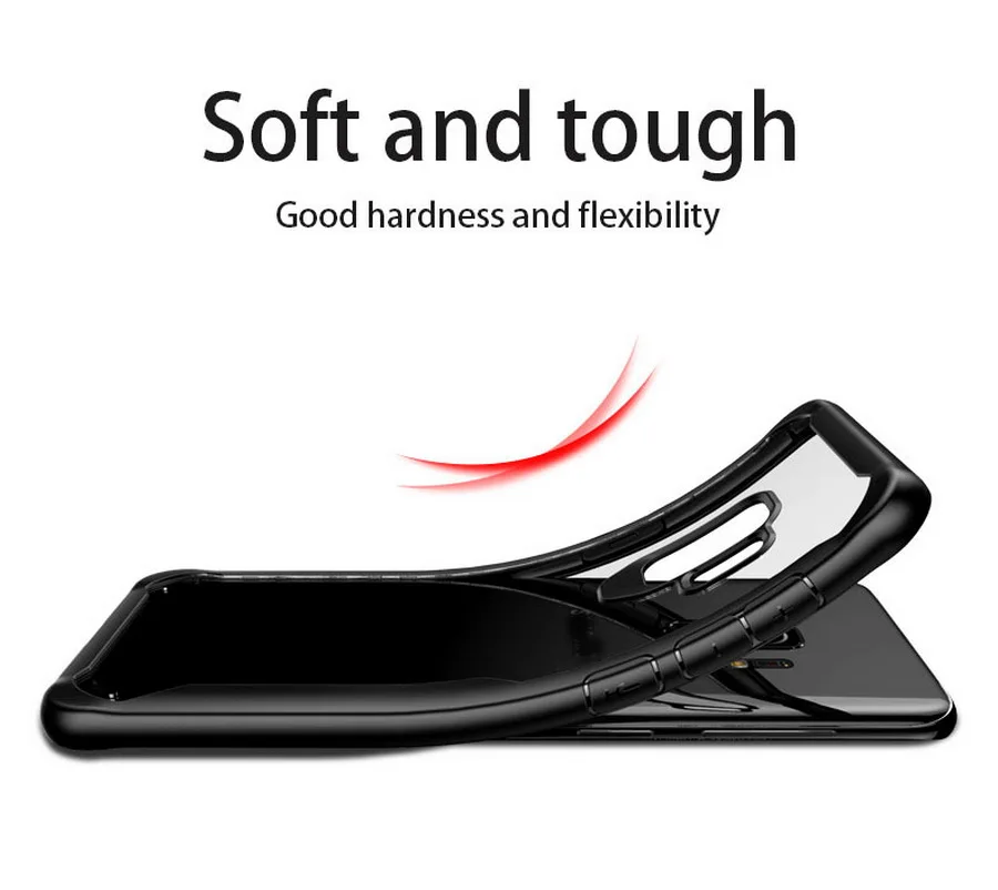 100 шт. противоударный чехол для samsung Galaxy S9 S8 Plus Note 8 9 прозрачный чехол для samsung A8 A6 плюс бронированный чехол для телефона