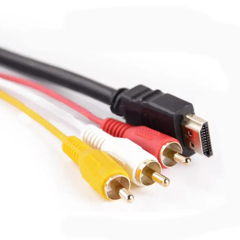 Кабель ALLOYSEED 1 5 М HD HDMI в 3RCA AV позолоченный аудиокабель для компьютеров планшетных