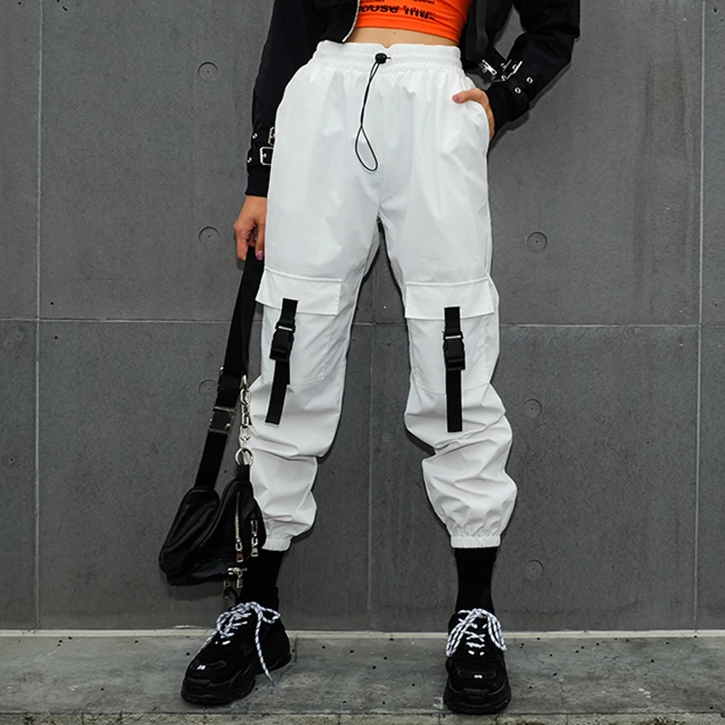 white track pants women