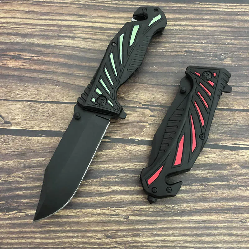 

Multifunction Pocket Knife 440C Folding Blade Aluminum Handle 57HRC Outdoor Camping Hunting Knives Cutting Tool CS GO Gift