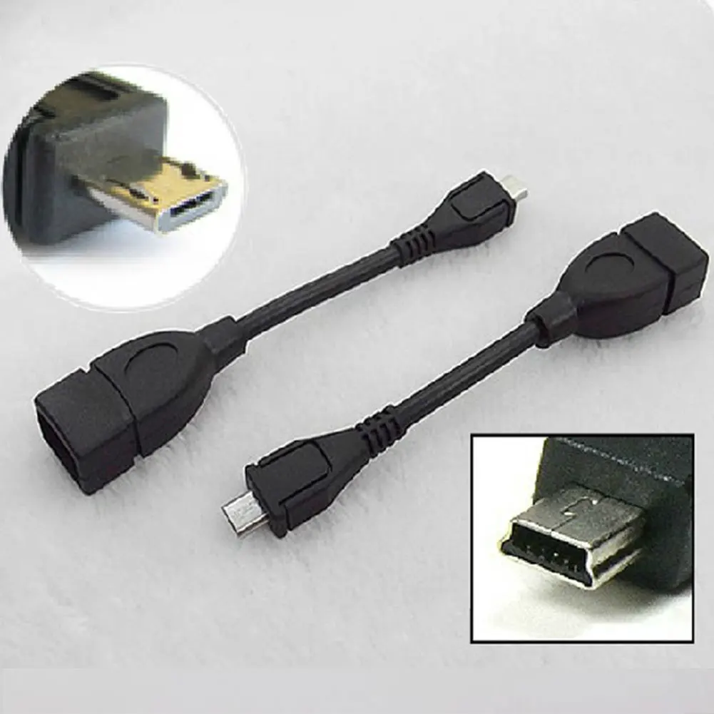 Micro USB 2,0 A женский в B Мужской конвертер OTG адаптер кабель V3/V8 Разъем для samsung MP4/MP5 автомобиля