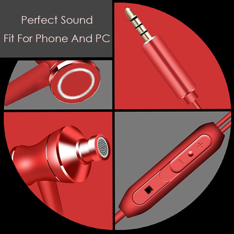 Earphone Headset Earpiece Headphone With Mic Earphones For Xiaomi A1 Redmi 3S 3 S 4 4A 4i 4X Mix Max 2 Note Case fone de ouvido (12)